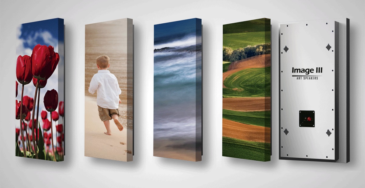 Nástěnné umělecké reproduktory - Stealth Acoustics Nástěnné umělecké reproduktory s možností vlastního potisku - Stealth Acoustics